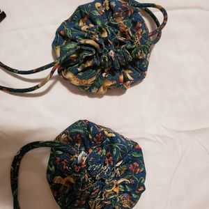 2 Vera Bradley Jewelry Pouches/Bags Animal Kingdom
